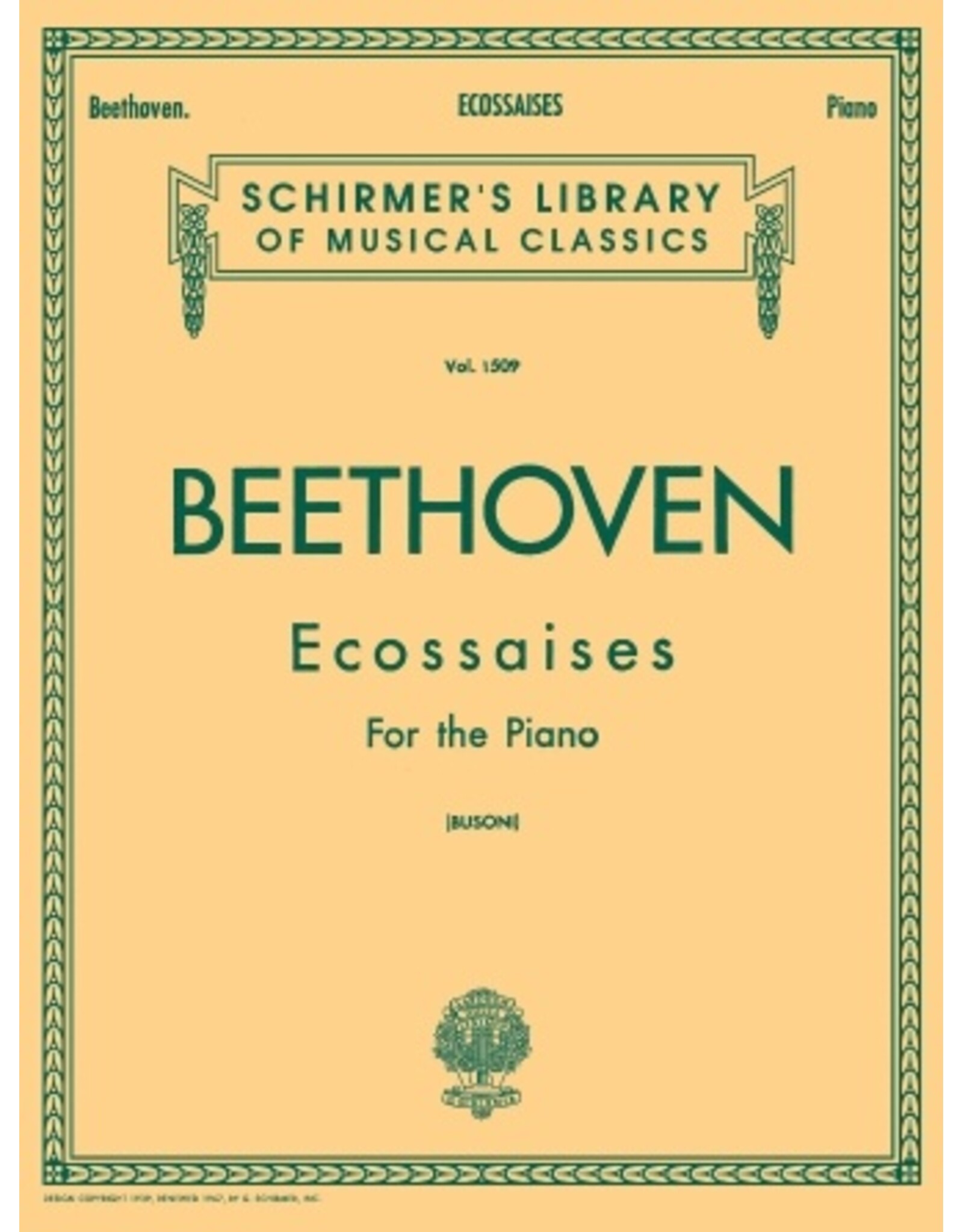 Hal Leonard Ecossaises Piano Solo (Busoni) Piano Piano Solo