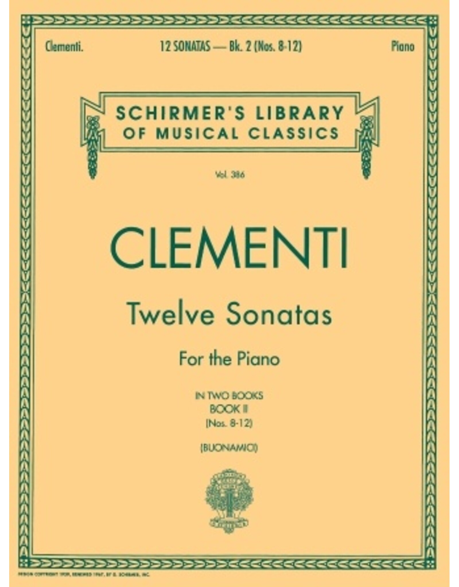 Hal Leonard Clementi - 12 Sonatas - Book 2 Piano Solo (Buonamici) Piano Collection Piano Solo