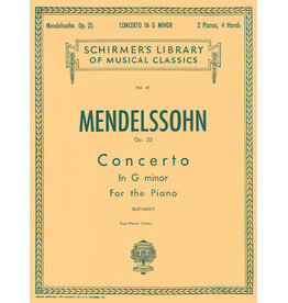 Hal Leonard Mendelssohn - Concerto No. 1 in G Minor, Op. 25 Piano Duet (Ruthardt) Piano Piano Duet