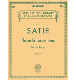 Hal Leonard Satie 3 Gnossiennes Piano Solo (Prostakoff) Piano Large Works Piano Solo