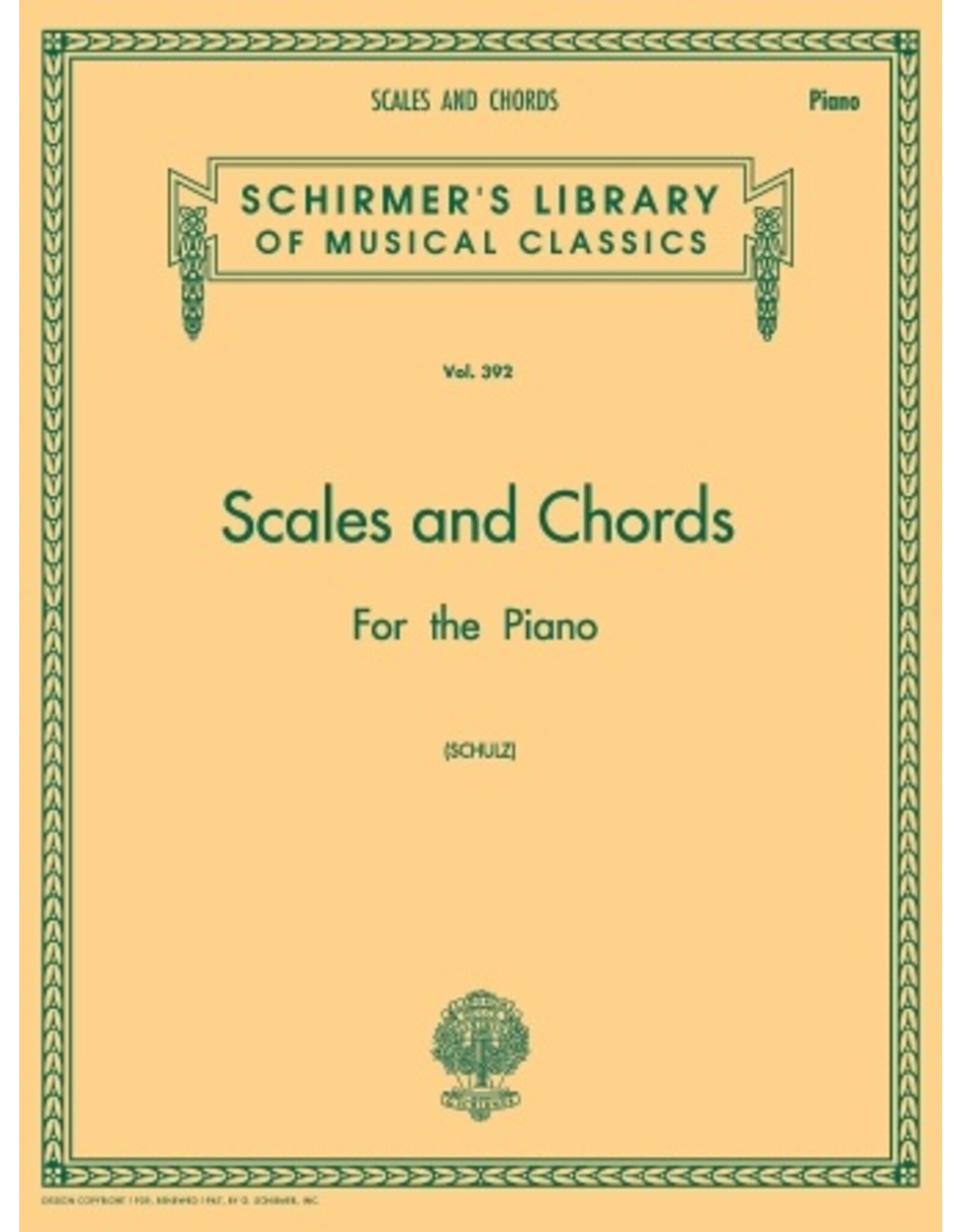 Hal Leonard Schulz Scales and Chords in all the Major and Minor Keys Piano Technique Piano Method Piano Technique
