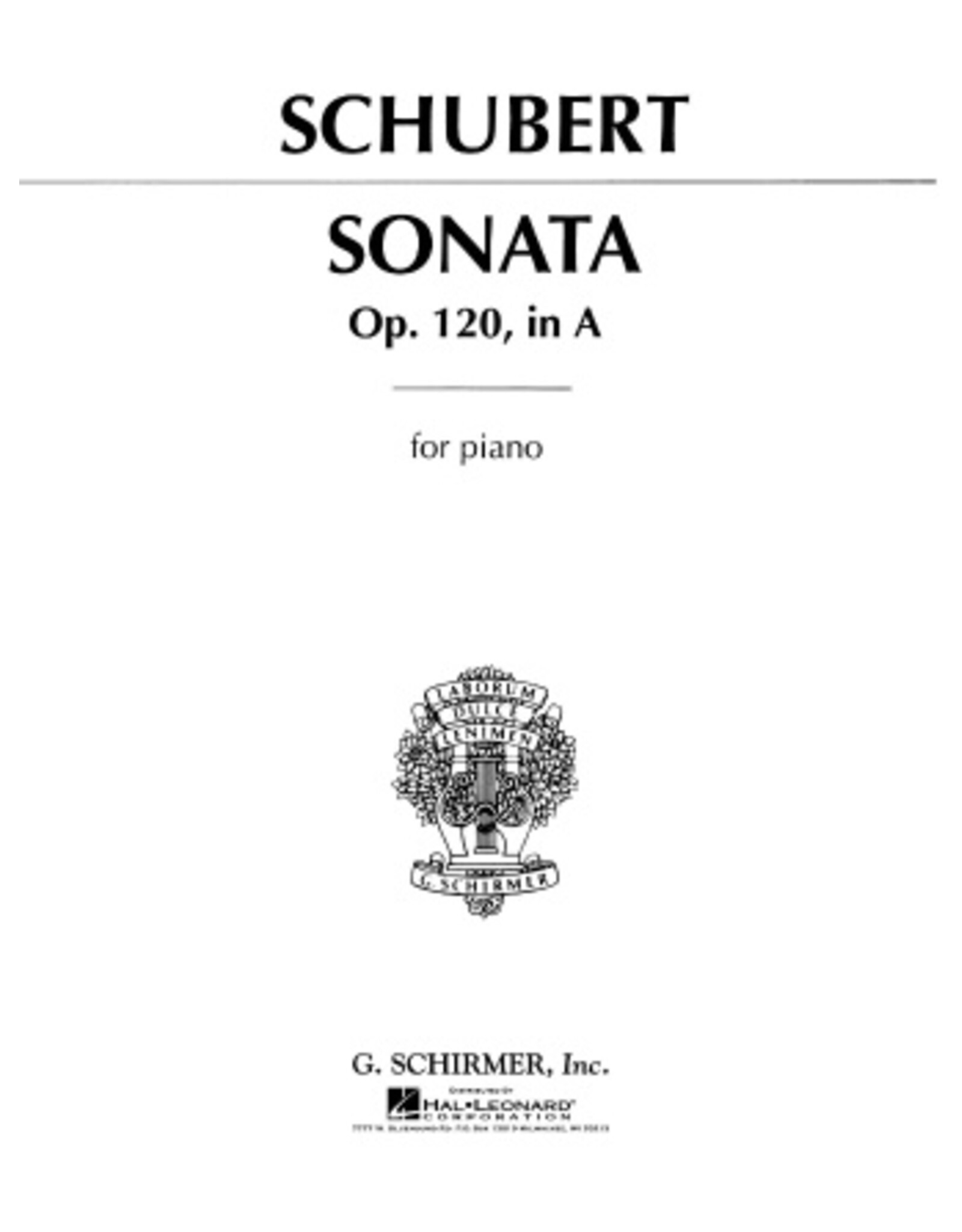 Generic Schubert Sonata op. 120 in A Major