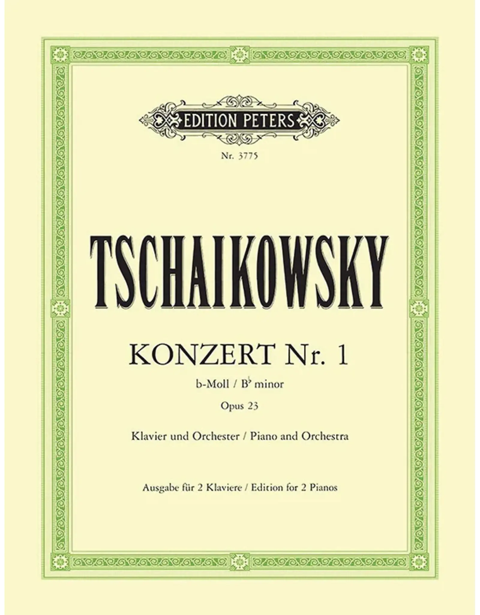 Edition Peters Tschaikowsky Konzert Op.23 in Bb Minor