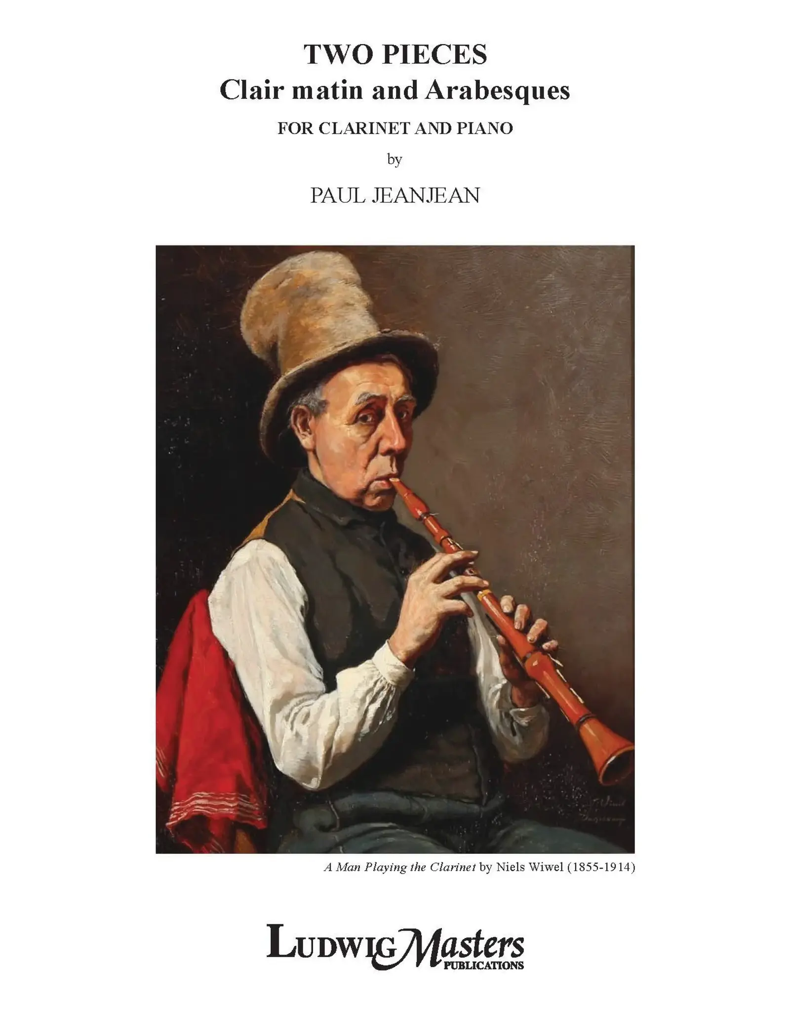 Alfred JeanJean - Two Pieces Clair Matin & Arabesques Clarinet and piano
