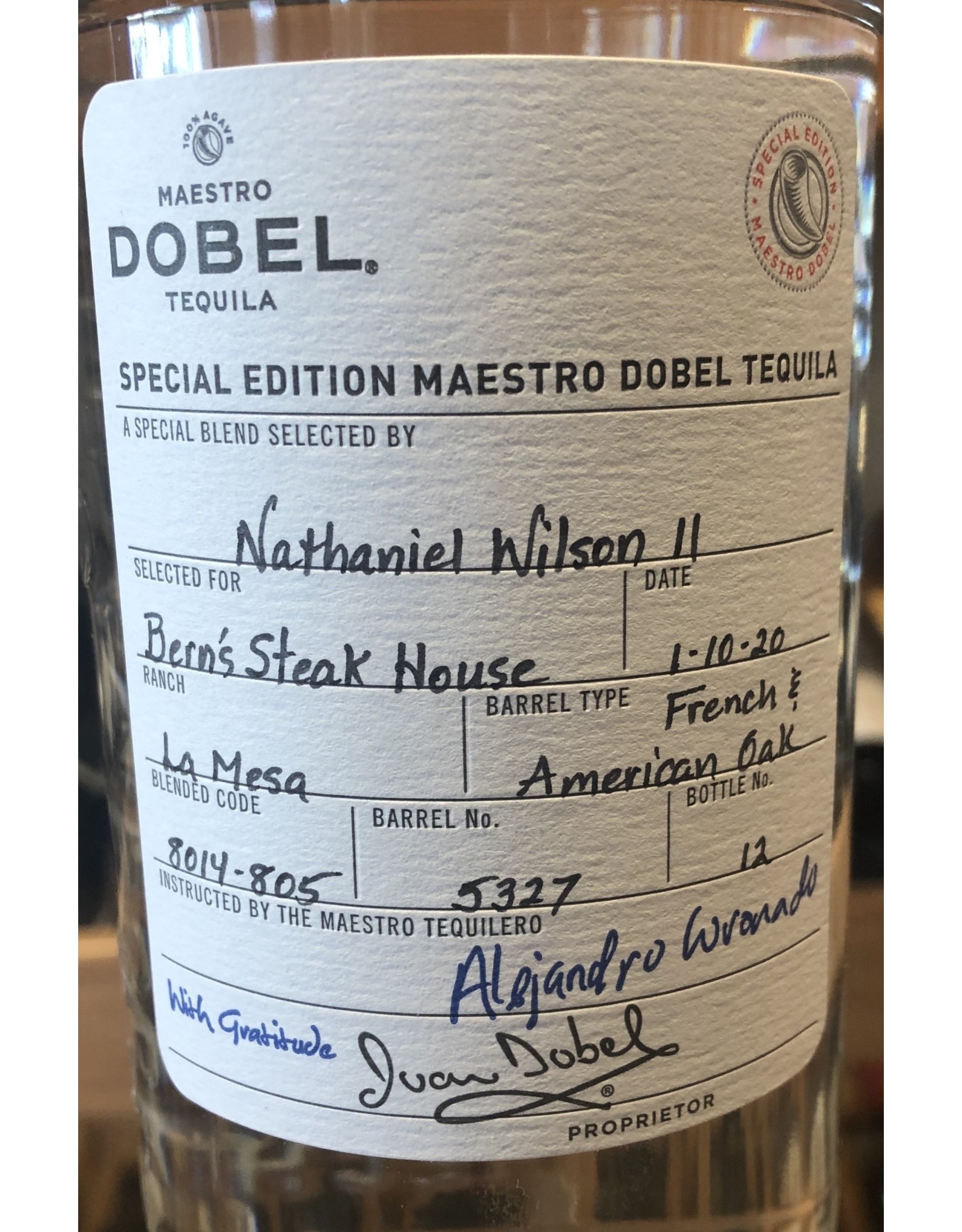 Bern's Private Barrel Maestro Dobel Diamante
