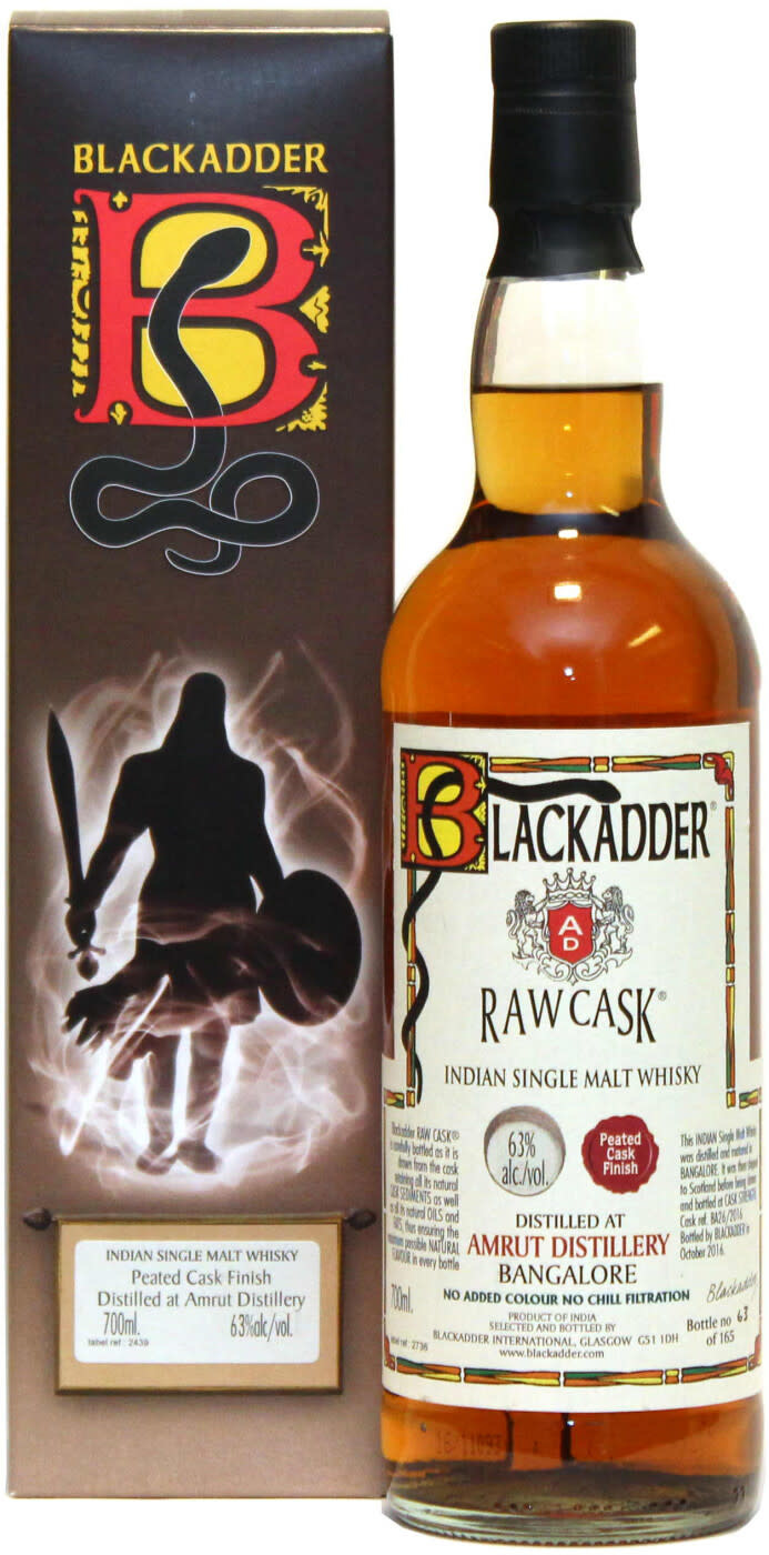 Blackadder Raw Cask Peated Amrut Indian Single Malt Whisky
