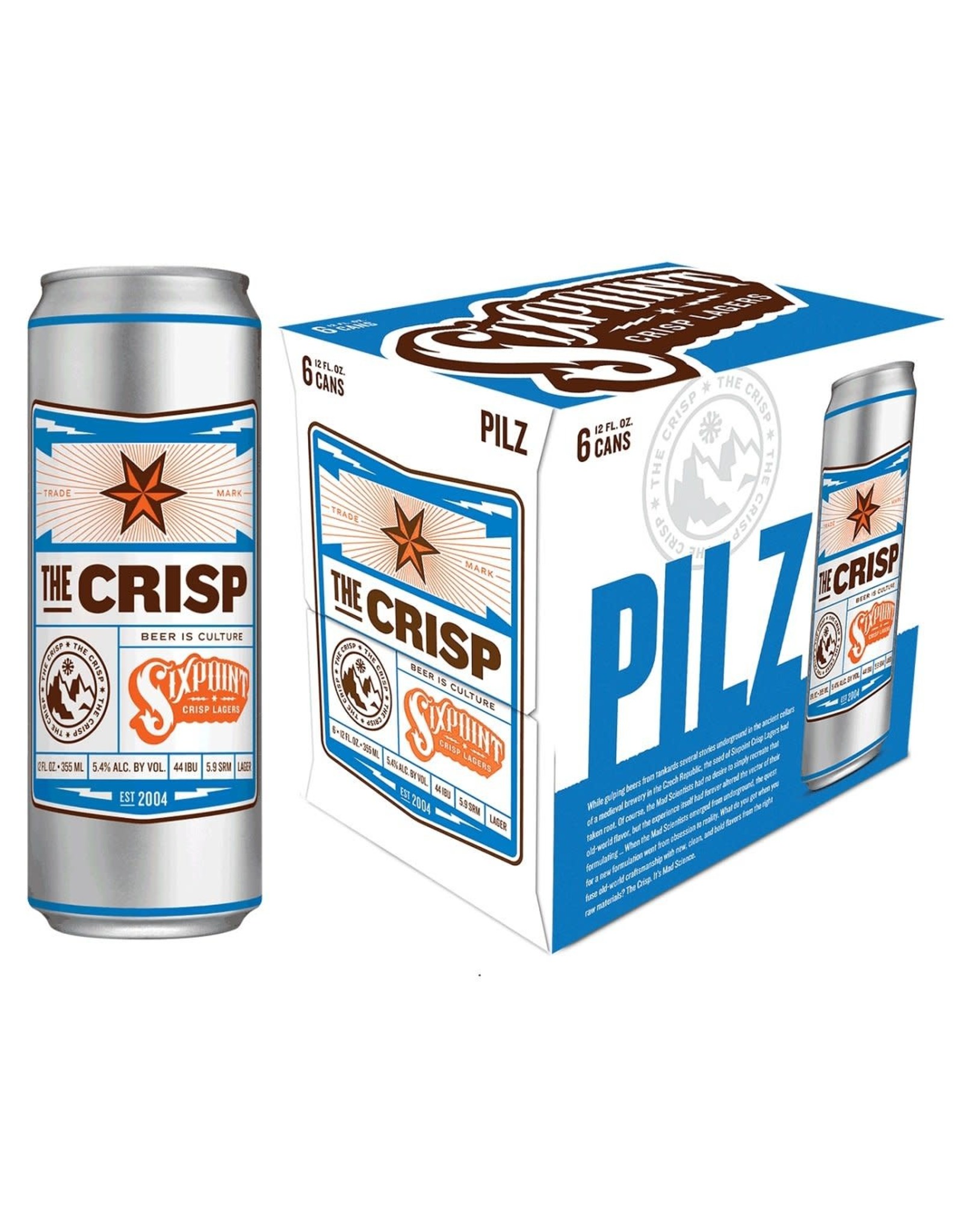 Sixpoint Brewery The Crisp Pilz 6 Cans/Pack