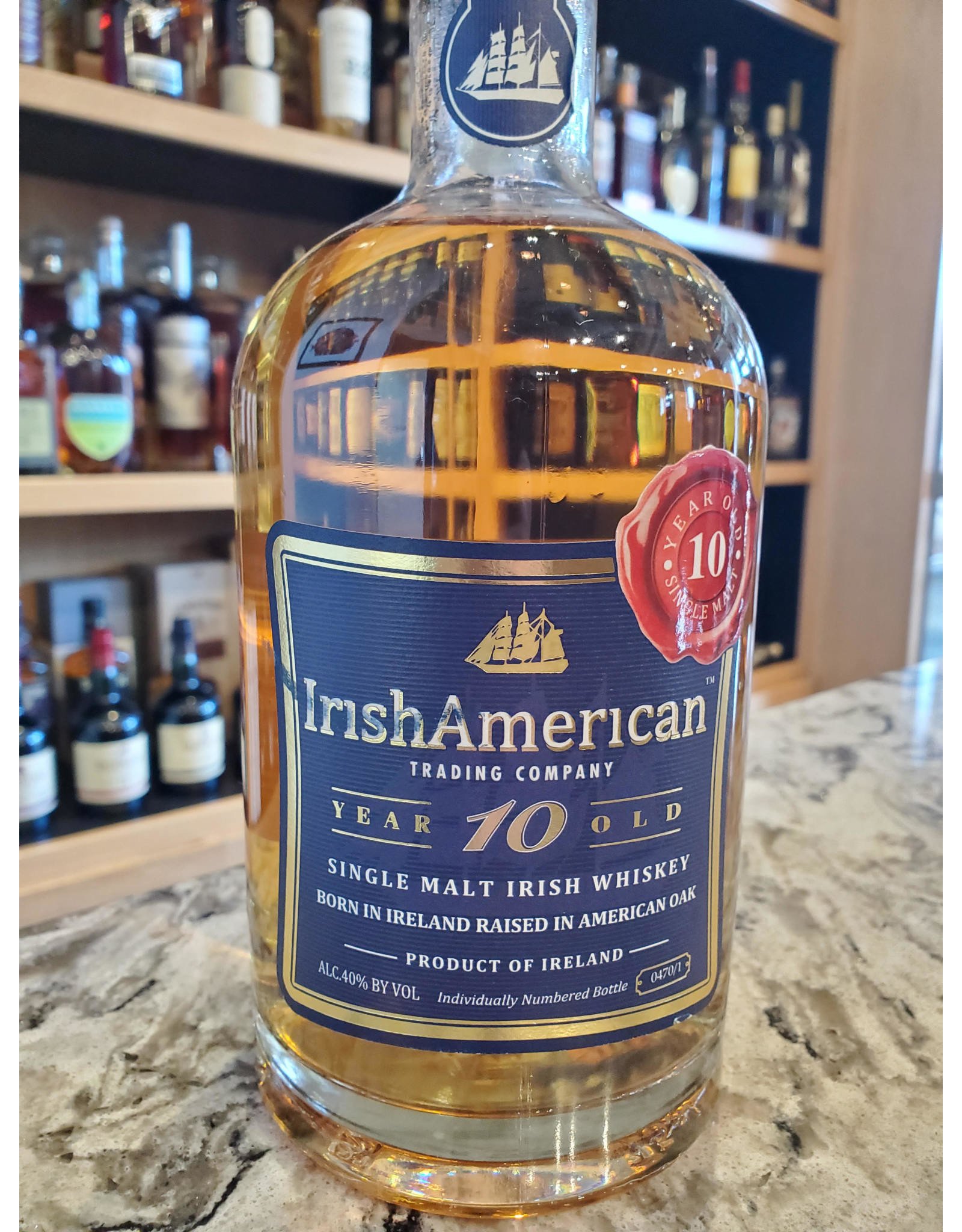 Irish American 10 year Single Malt Irish Whiskey