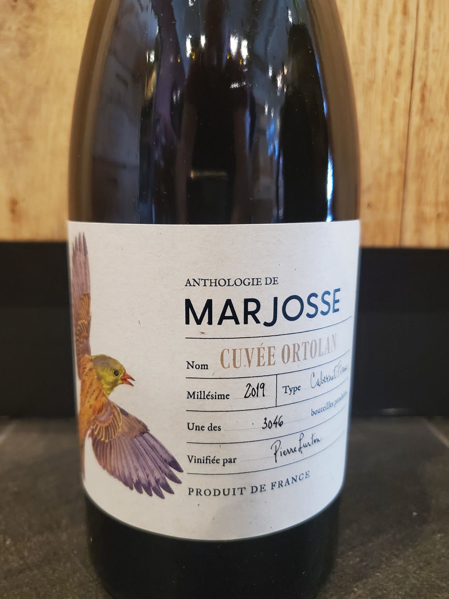 Marjosse, Cuvee Ortolan, Franc, 2019 Bern's Fine Wines & Spirits