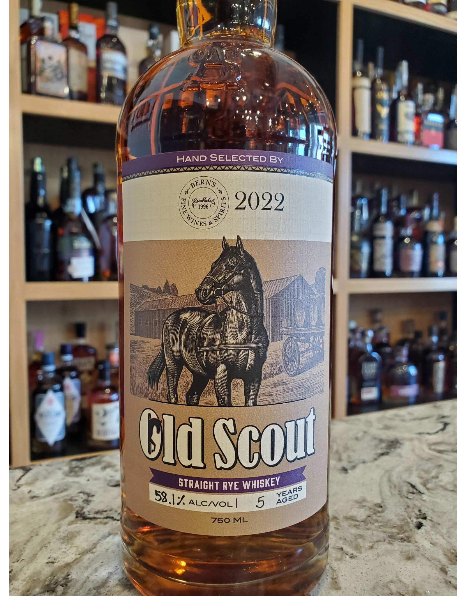 Bern’s Select, Old Scout, 5 Year, Rye