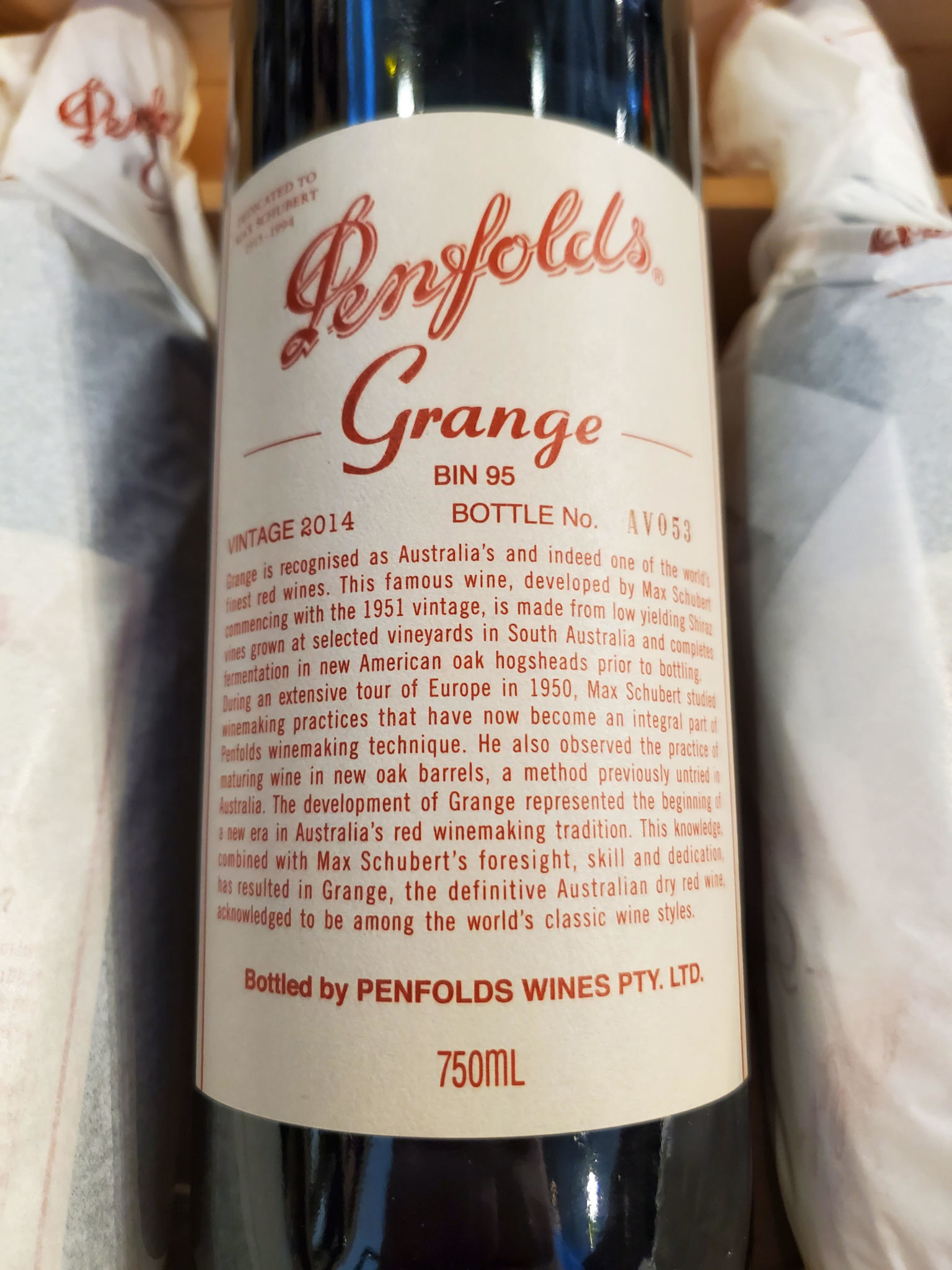 Penfolds, Grange, 2014 - Bern's Fine Wines & Spirits