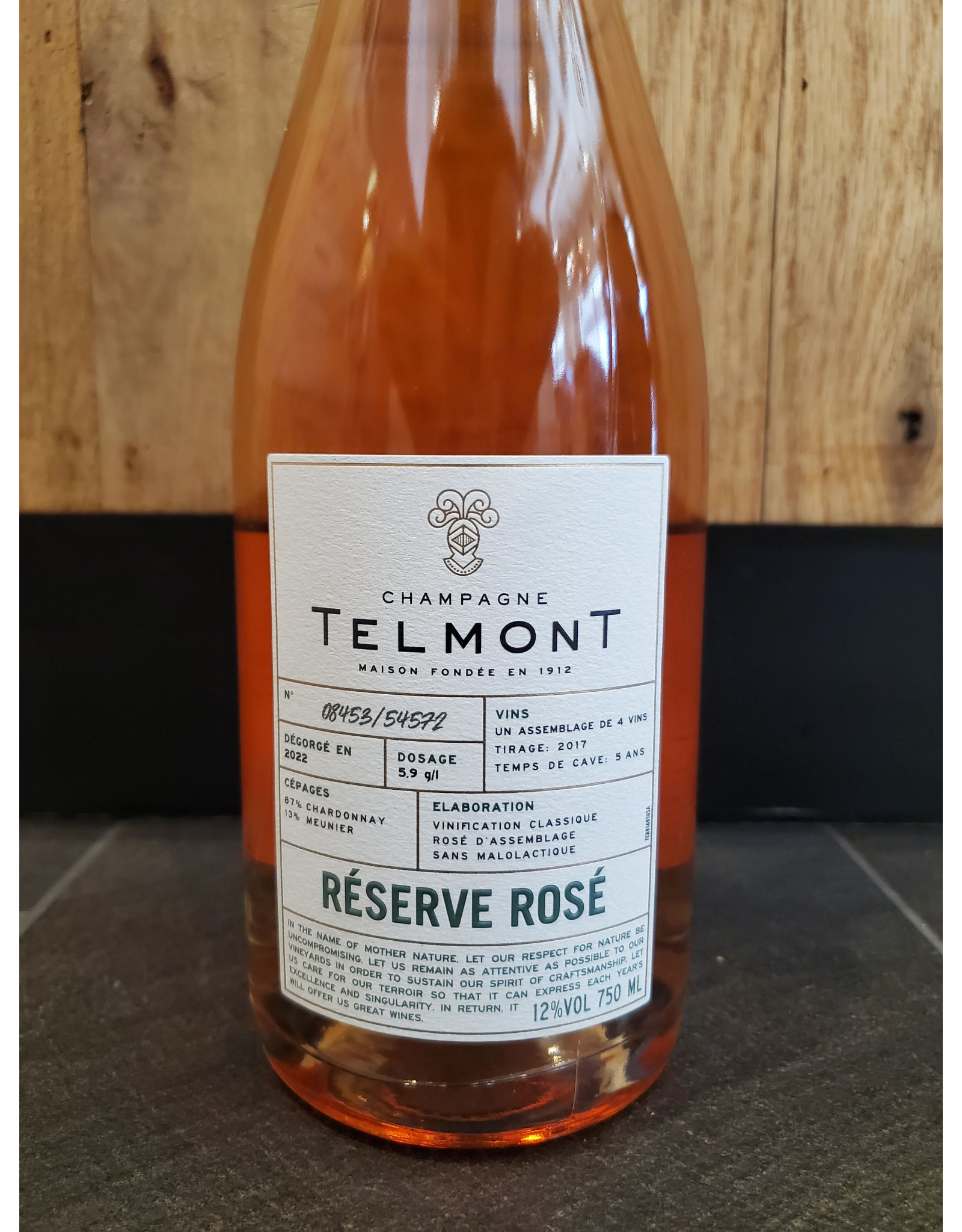 Telmont, Reserve Rose, Champagne, NV
