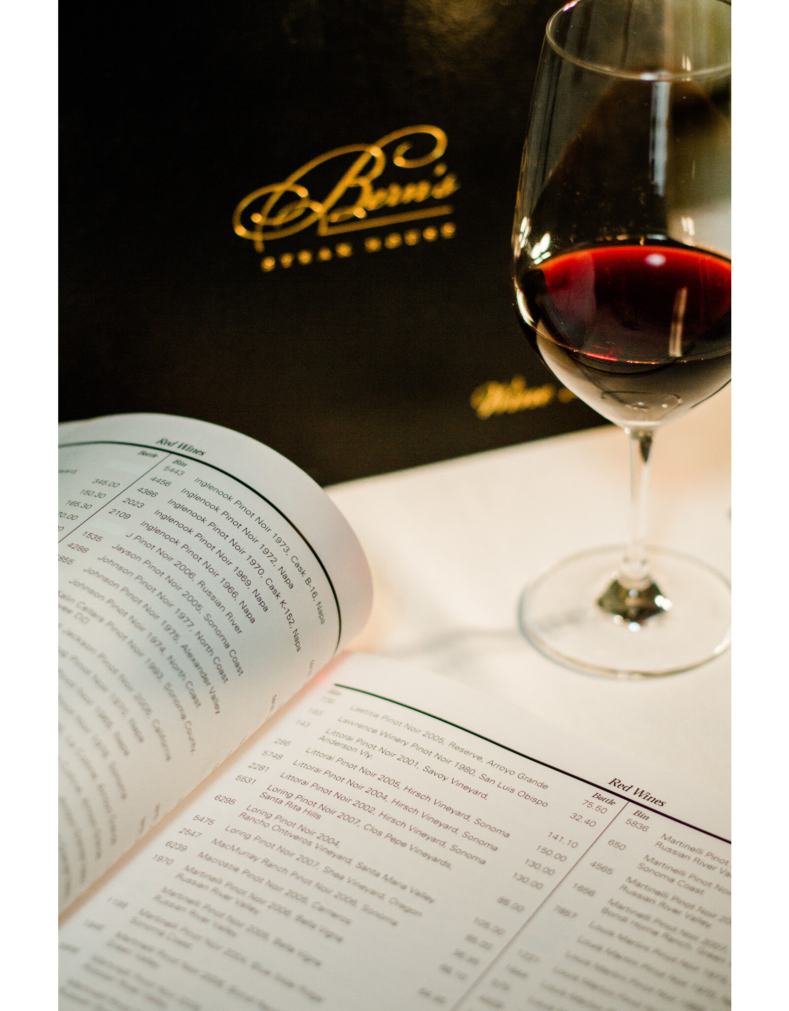 Bern's Steak House Wine List - Unbound