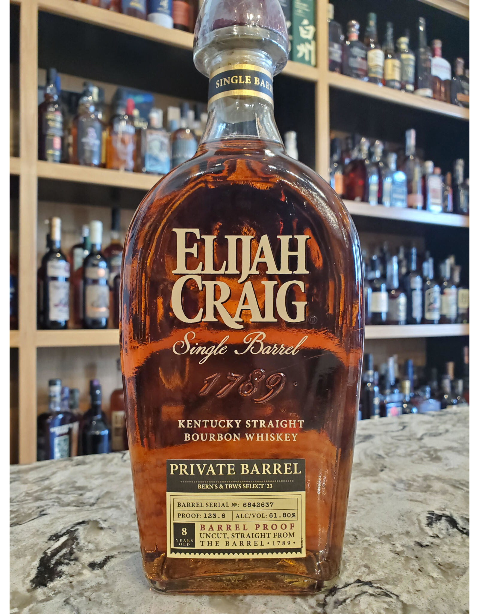 Bern's Select, Elijah Craig, Barrel Proof, Bourbon, 2023