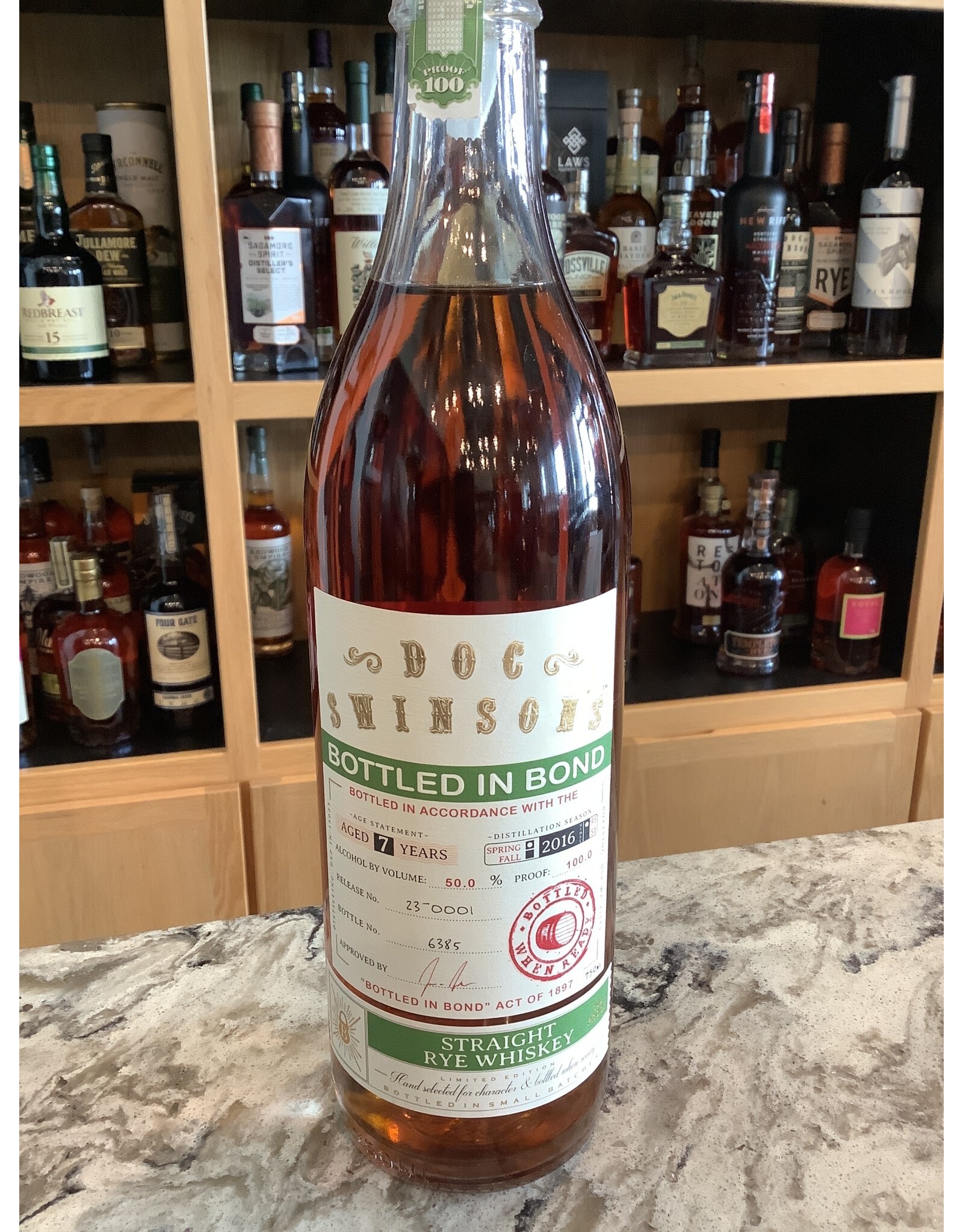 Doc Swinson's, Bottled In Bond, Rye