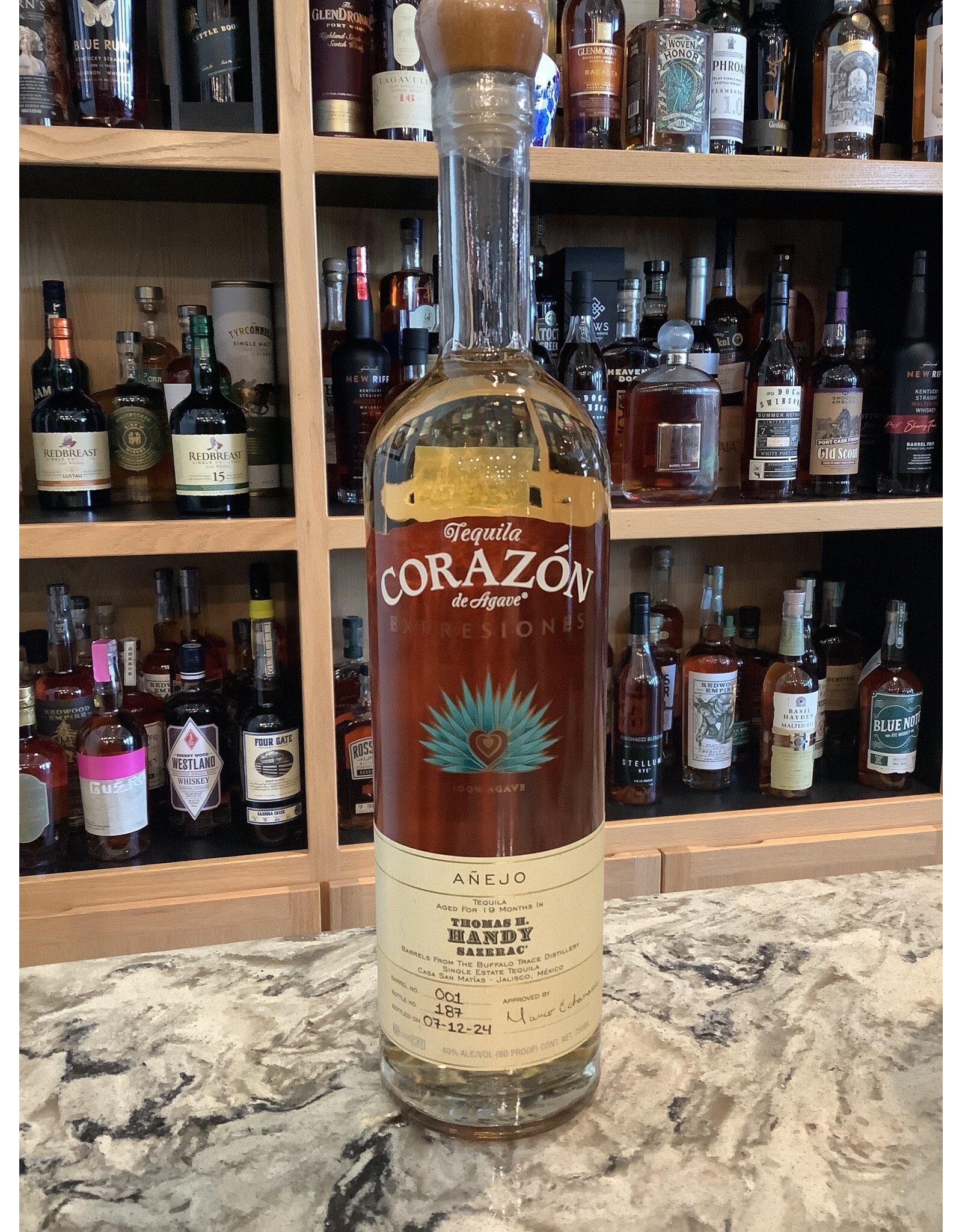 Corazon Expresiones, Anejo, Handy Sazerac Finish