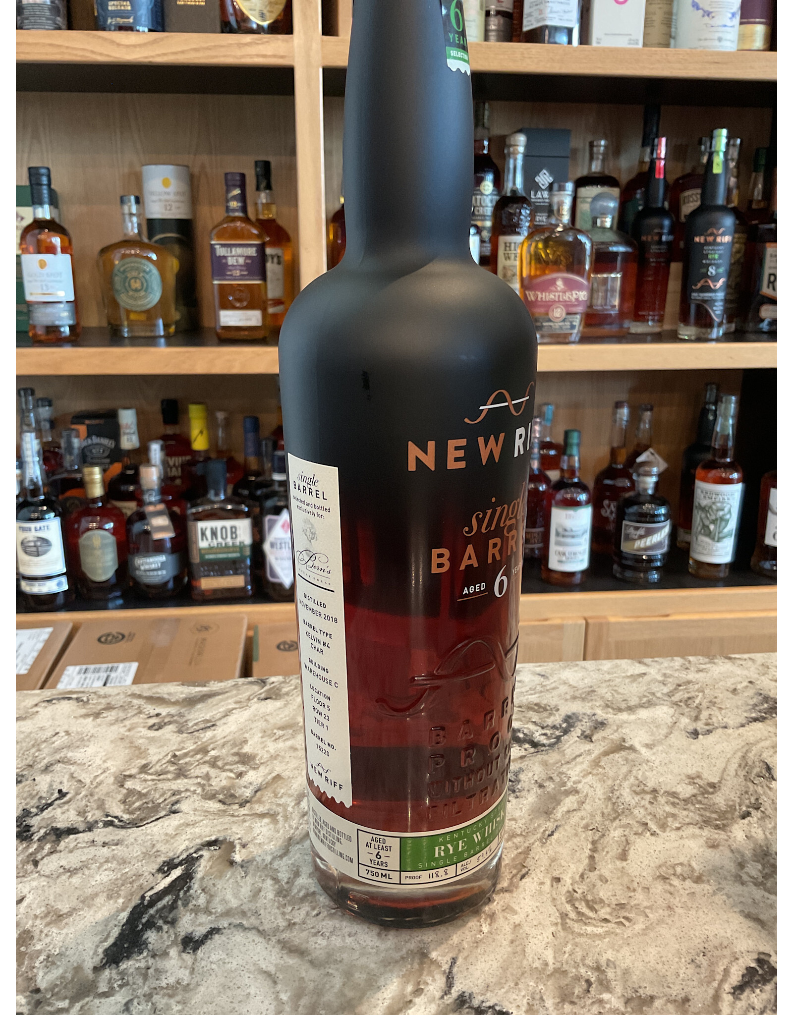 BSH, New Riff, Single Barrel, Rye, 6yr