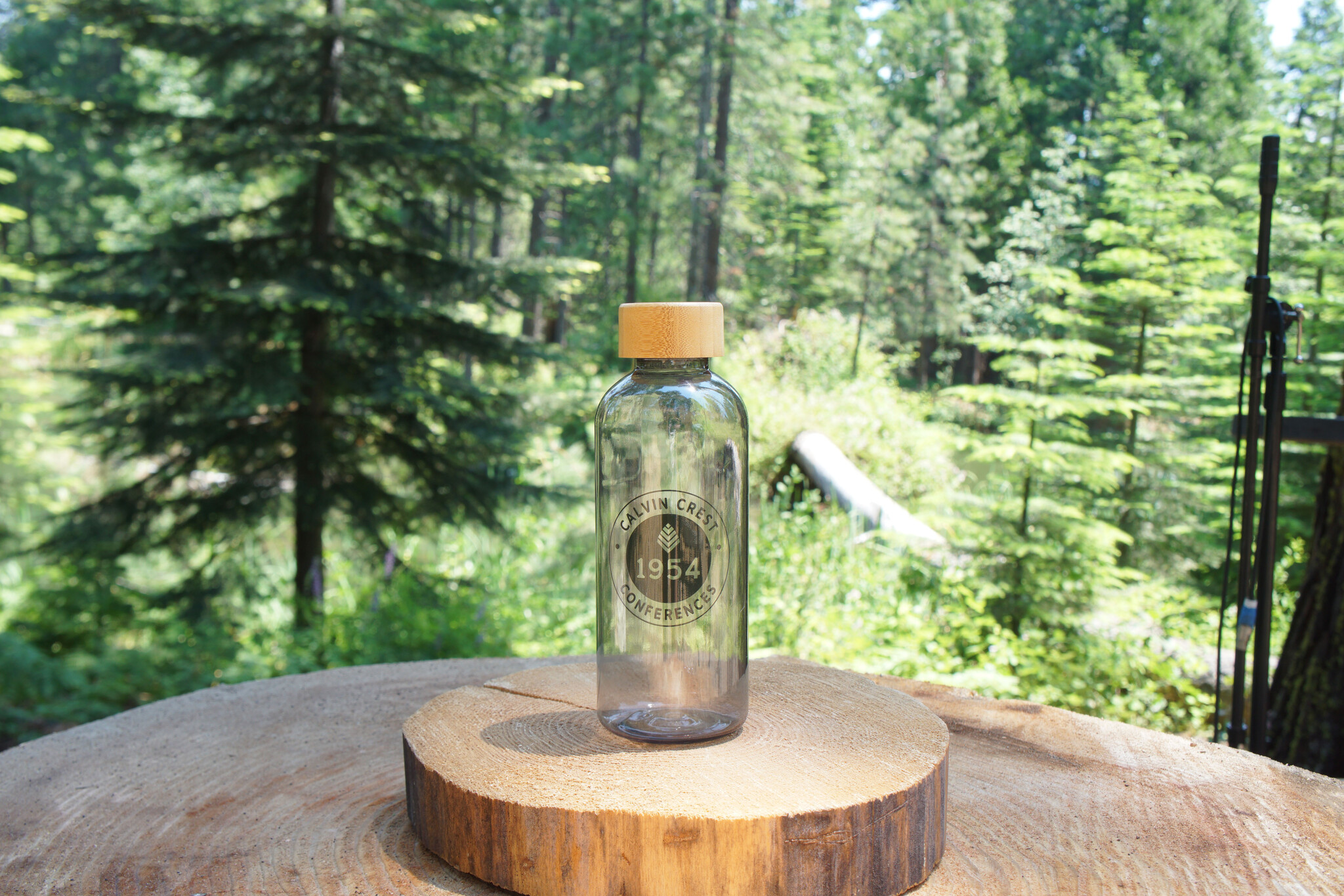 Recycled Plastic Bottles with Bamboo Lid
