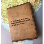 Sugarboo & Co Leather Passport Cover, Of All the Books in the World