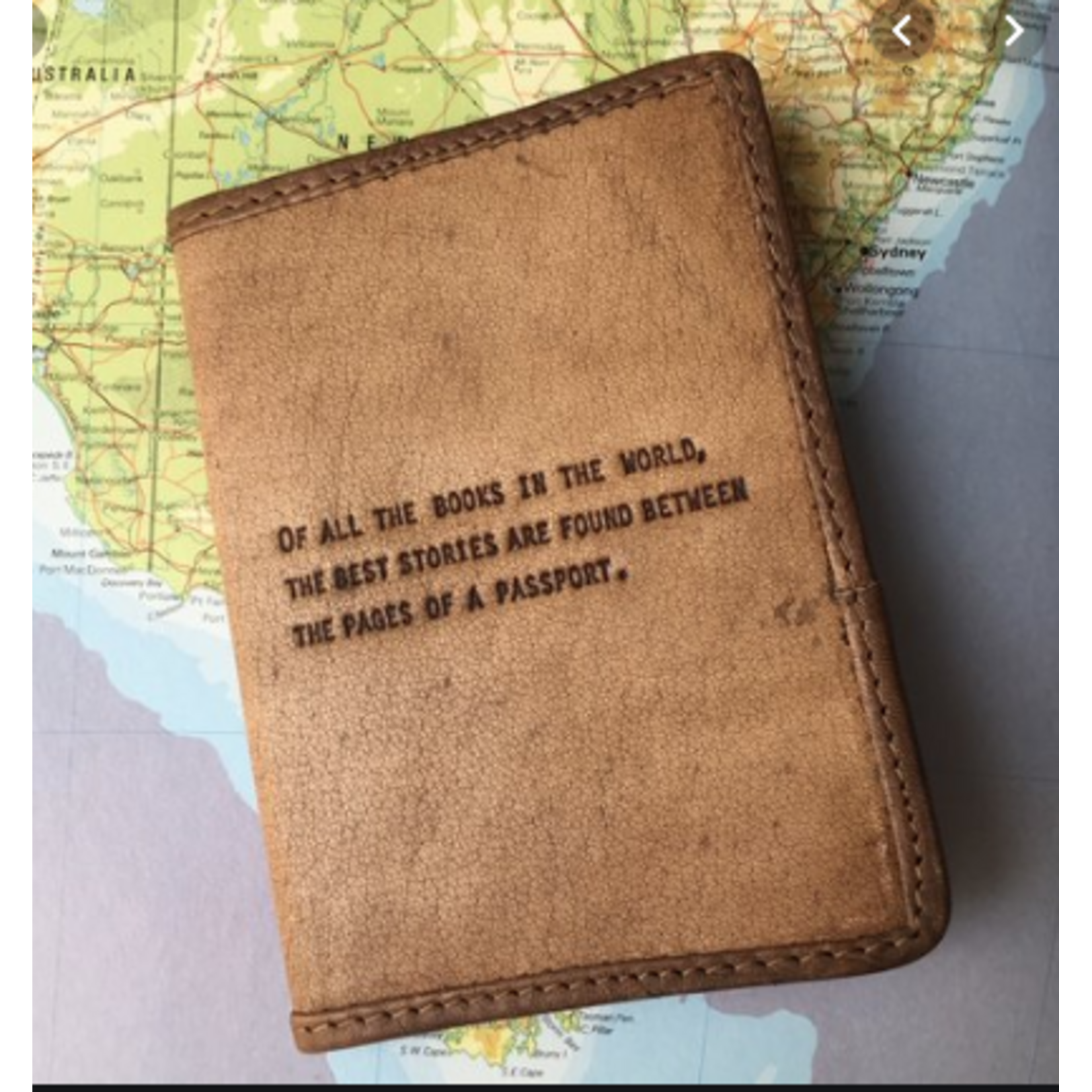 Sugarboo & Co Leather Passport Cover, Of All the Books in the World