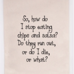 Flour Sack Towel, Chips and Salsa