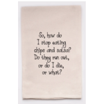 Flour Sack Towel, Chips and Salsa