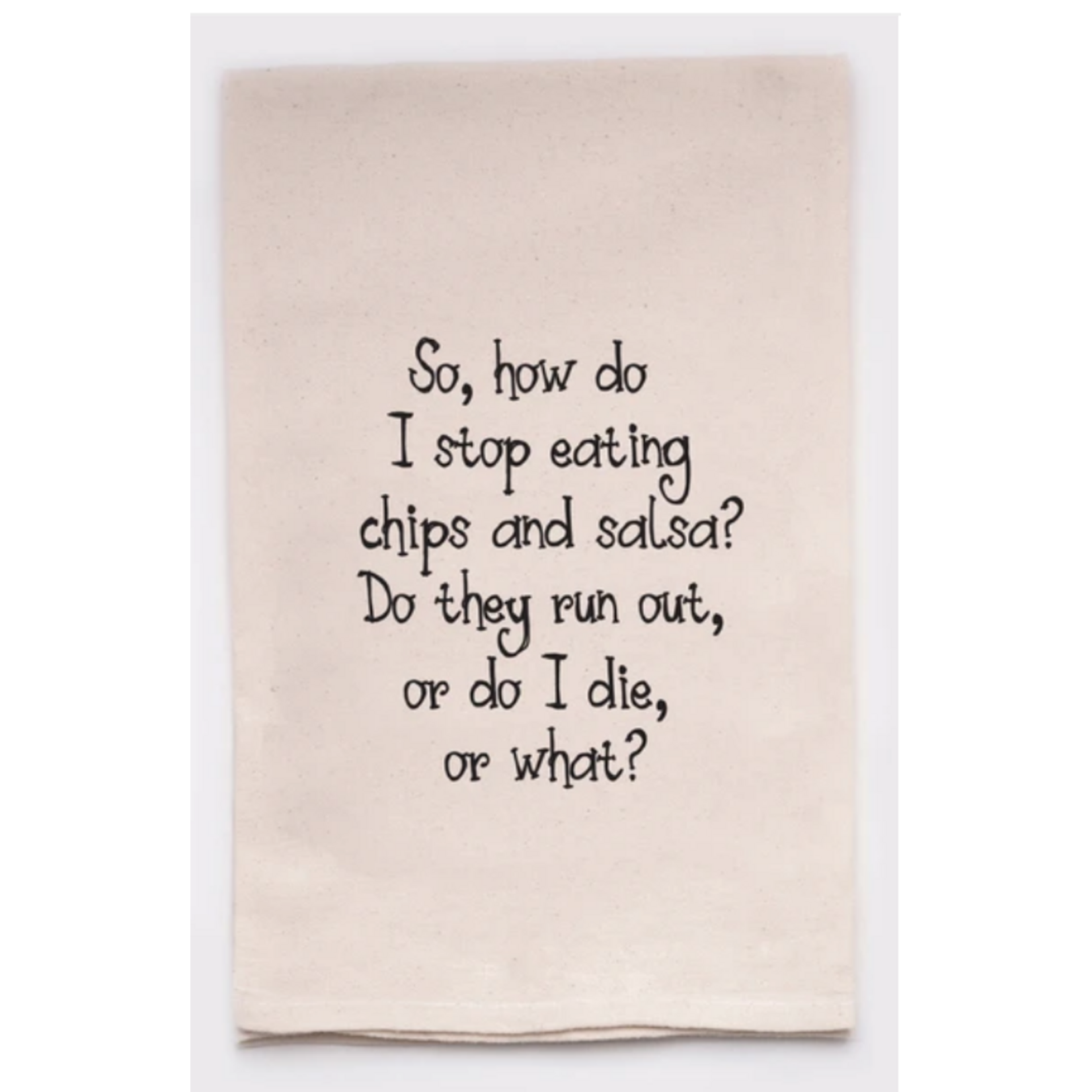 Flour Sack Towel, Chips and Salsa