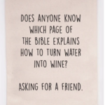 Flour Sack Towel, Water Into Wine