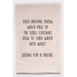 Flour Sack Towel, Water Into Wine