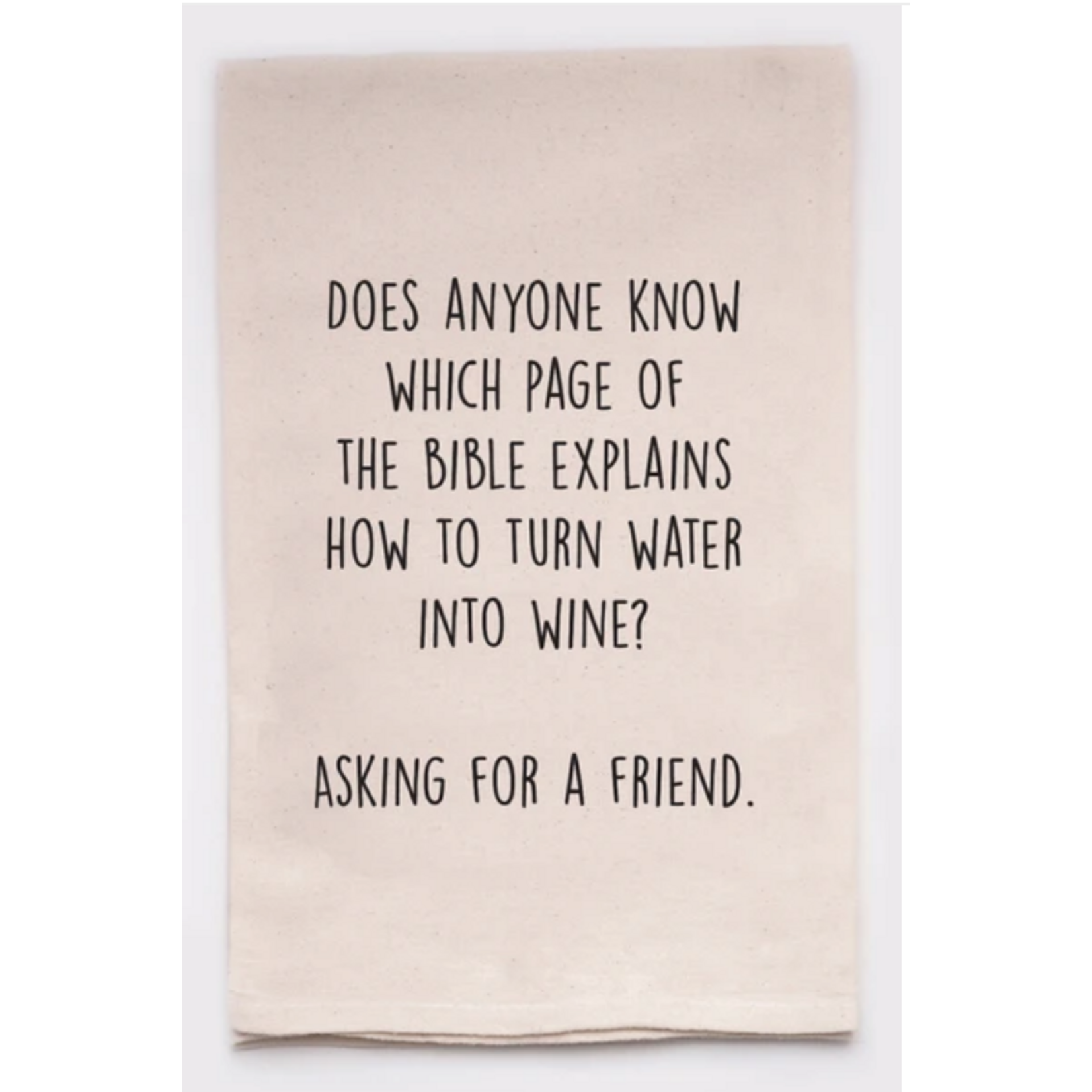 Flour Sack Towel, Water Into Wine