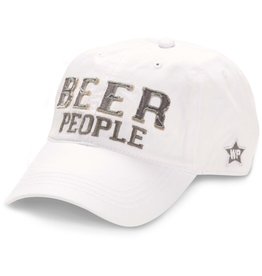 We People Beer People Ball Hat, white