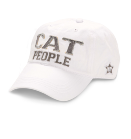 We People Cat People Ball Hat, white