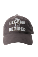 The Legend Has Retired Ball Hat, grey