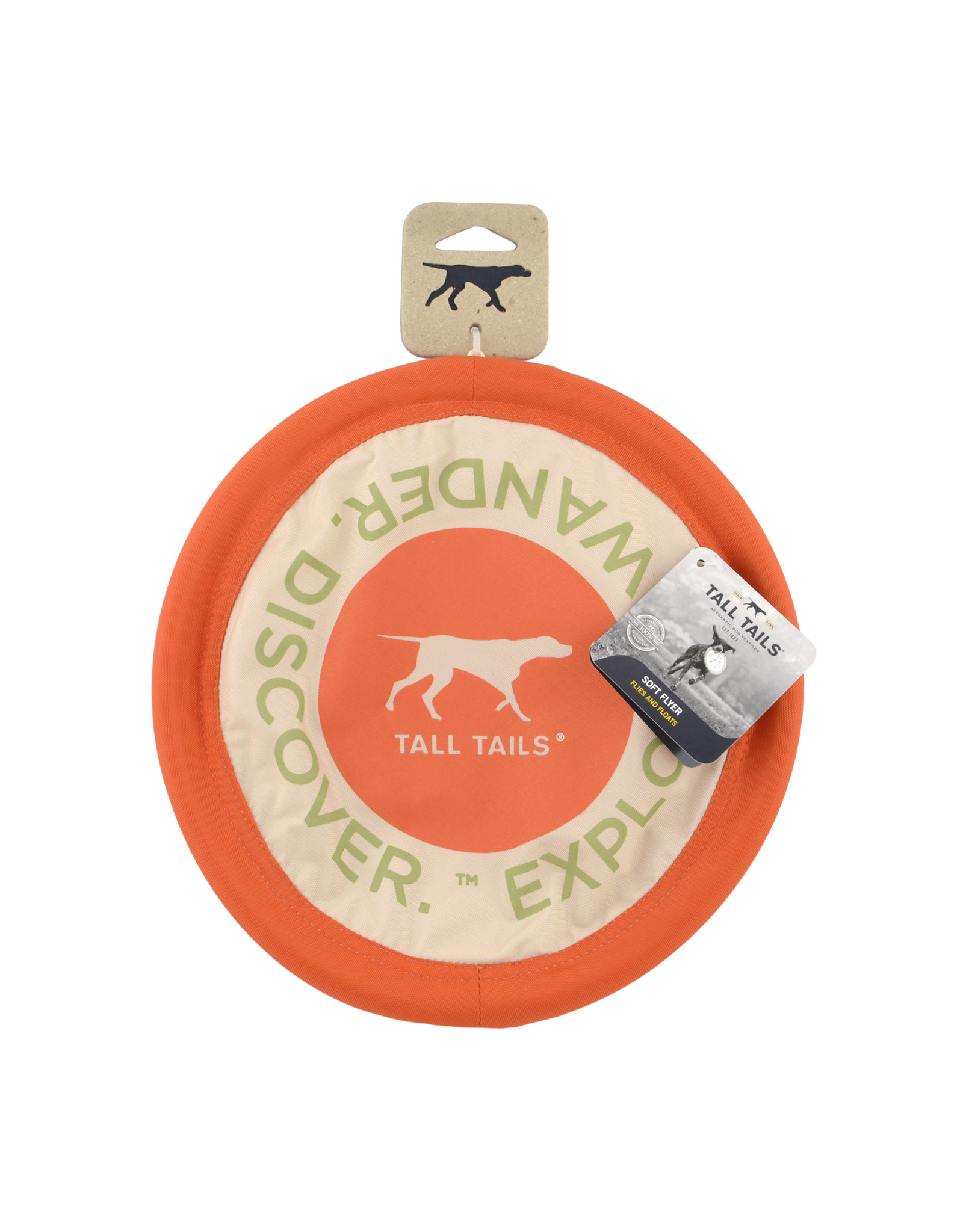 10" Flying Disc Dog Toy, orange
