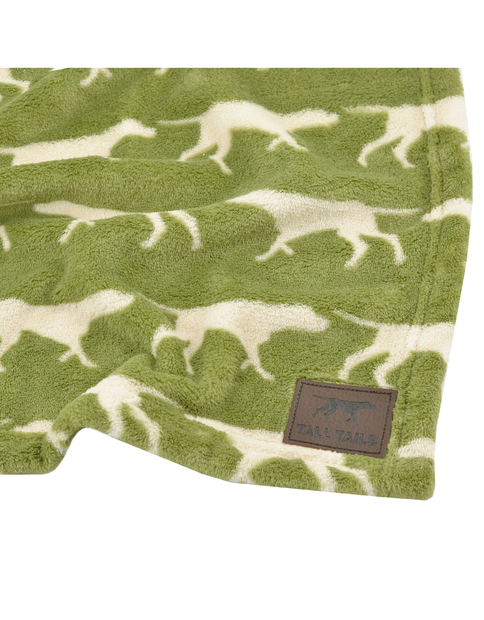 green dog blanket