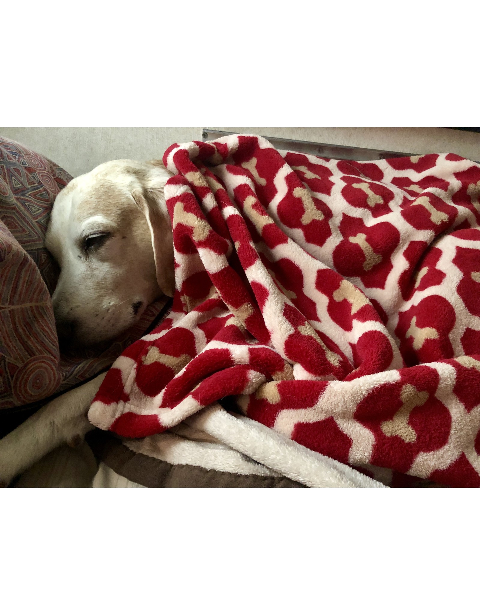 dog print throw blankets