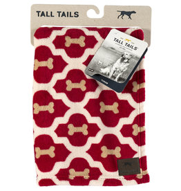 Tall Tails Fleece Pet Blanket, red bone 30" x 40"