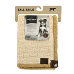 Tall Tails Sherpa Dog Throw, 40x60, embossed bone cream