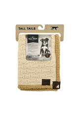 Tall Tails Sherpa Dog Throw, 40x60, embossed bone cream