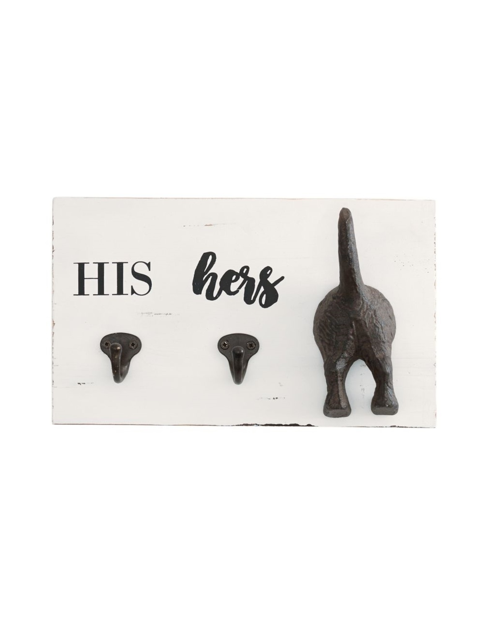 Mud Pie His, Hers & Pup Wall Hook