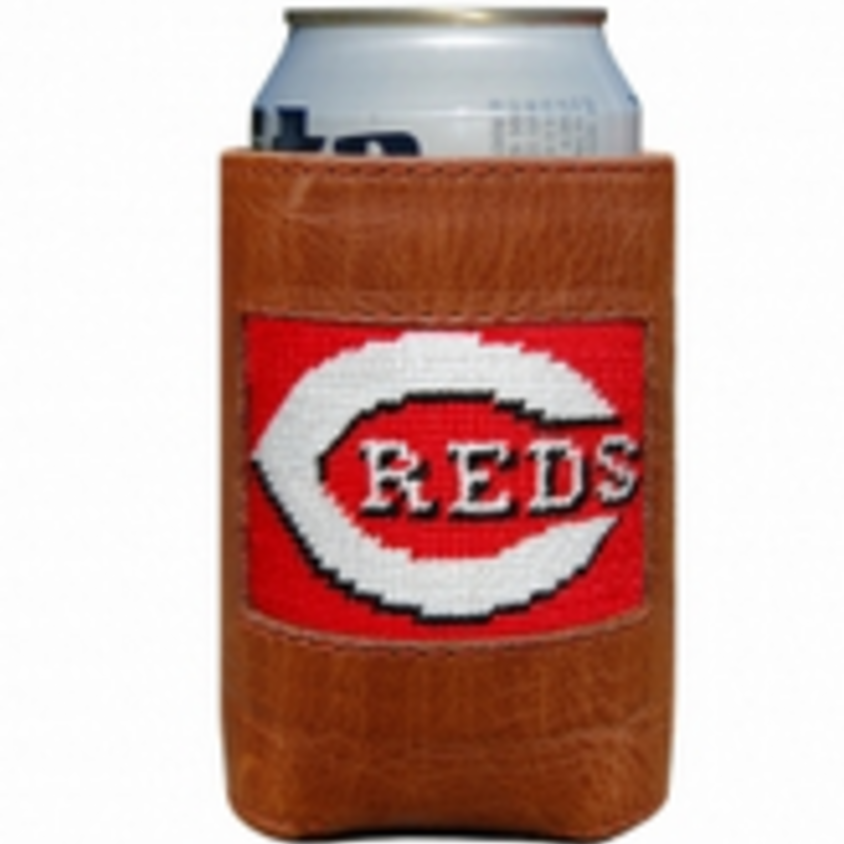 Smathers & Branson S&B Needlepoint Can Cooler, Cincinnati Reds