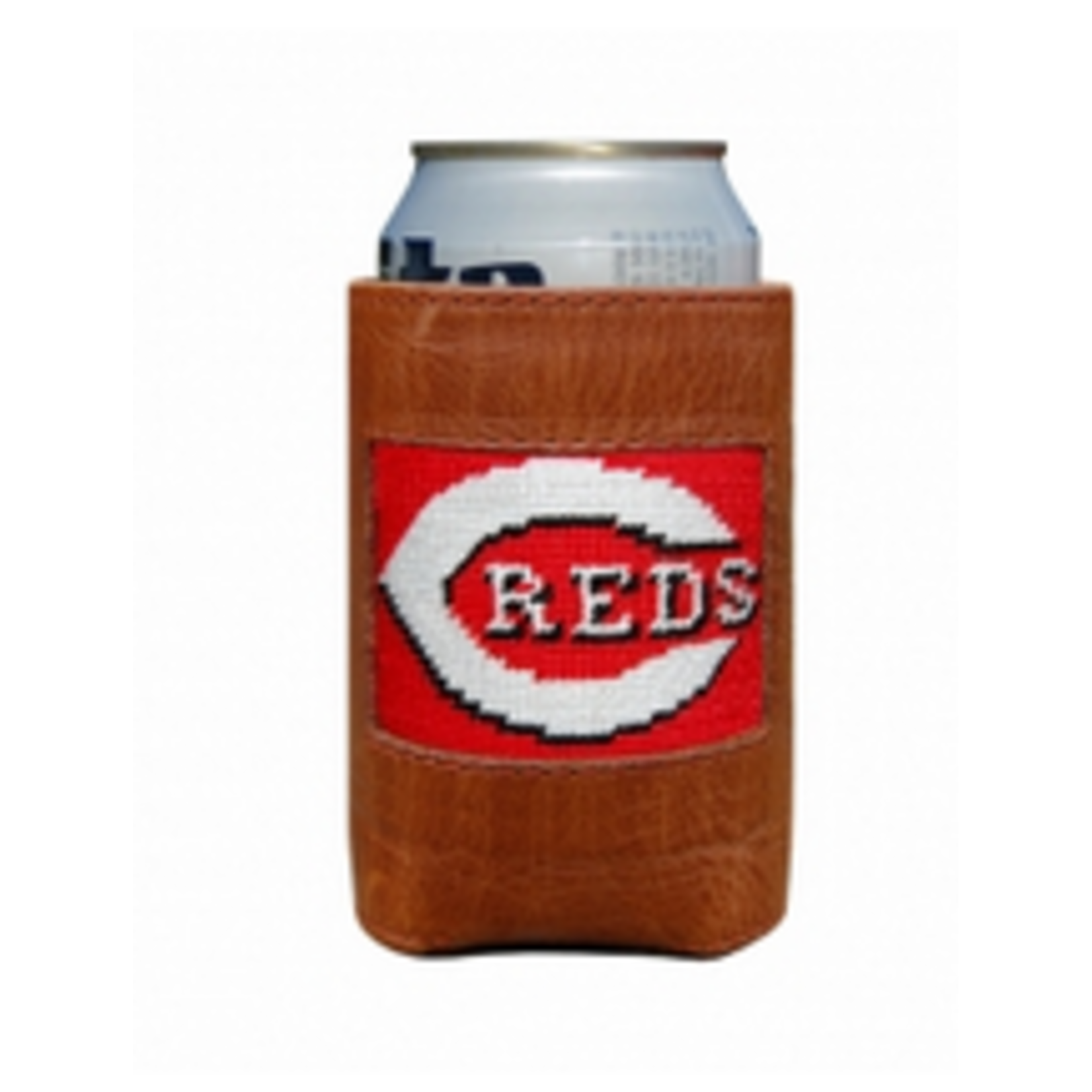 Smathers & Branson S&B Needlepoint Can Cooler, Cincinnati Reds