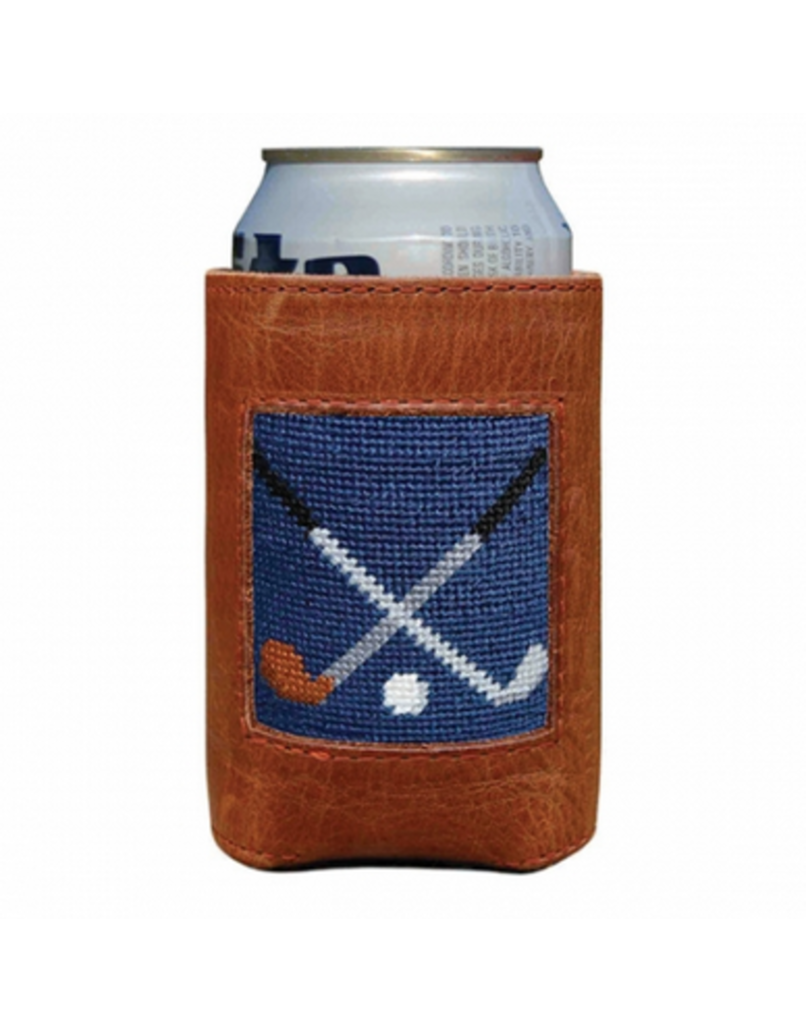 Smathers & Branson S&B Needlepoint Can Cooler, Crossed Clubs
