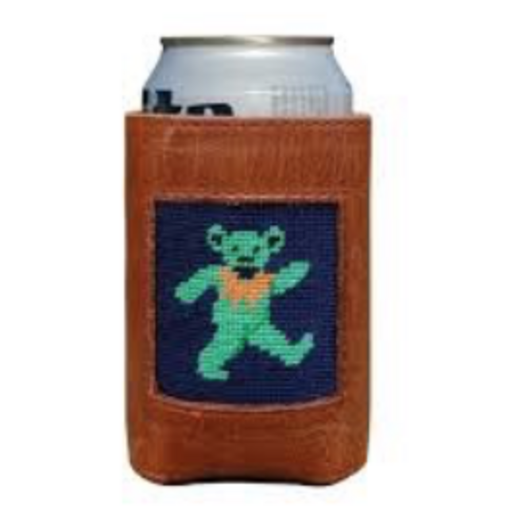 Smathers & Branson S&B Needlepoint Can Cooler, Dancing Bear
