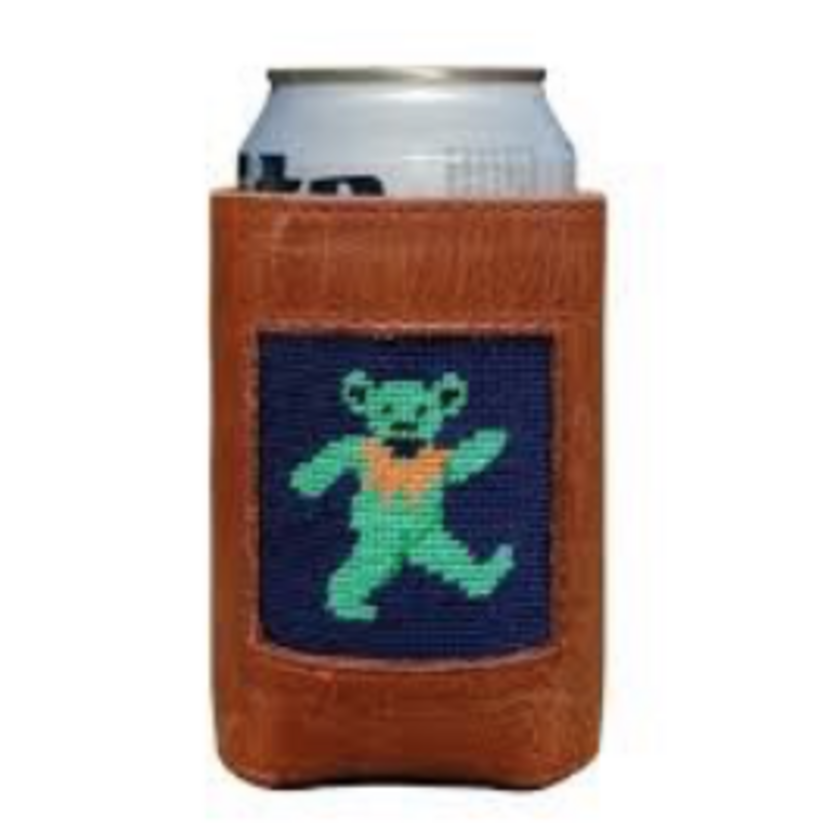 Smathers & Branson S&B Needlepoint Can Cooler, Dancing Bear