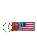 Smathers & Branson S&B Needlepoint Key Fob, American Flag