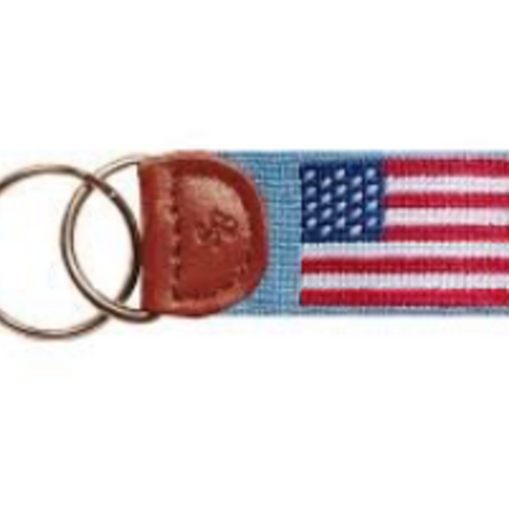 Smathers & Branson S&B Needlepoint Key Fob, American Flag