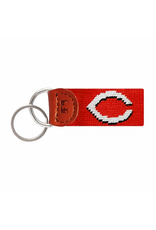 Smathers & Branson S&B Needlepoint Key Fob, Cincinnati Reds