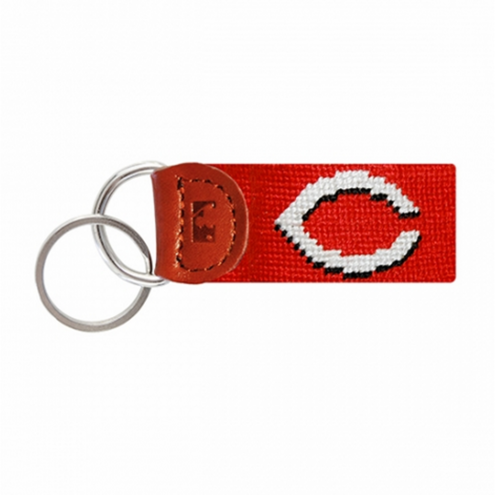 Smathers & Branson S&B Needlepoint Key Fob, Cincinnati Reds