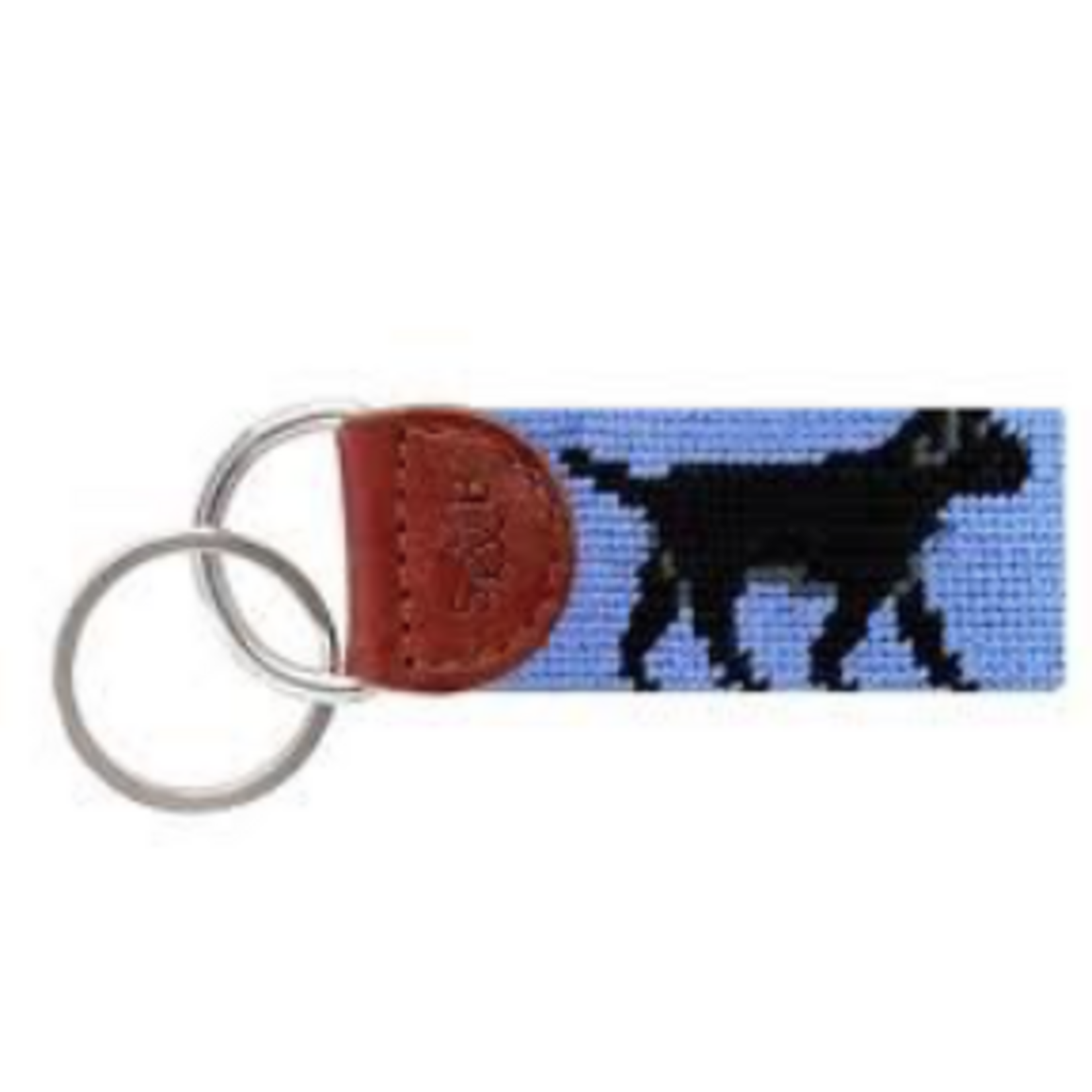 Smathers & Branson S&B Needlepoint Key Fob, Black Lab